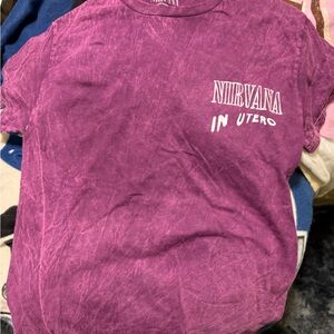 NIRVANA Purple Short Sleeve Tee